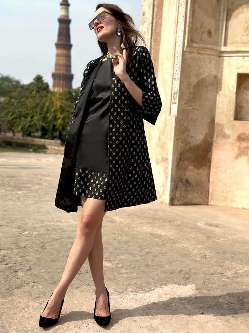 CHRISTIE ANSEL ADAMS INSPIRED BROCADE JACKET SET