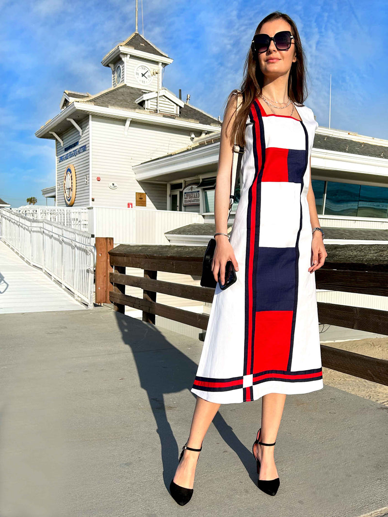 Frontal view of the dress