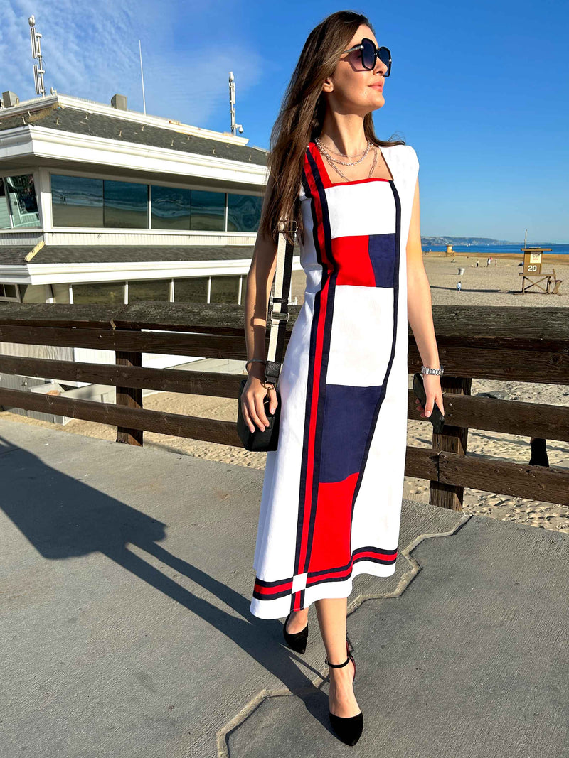 Frontal view of the dress