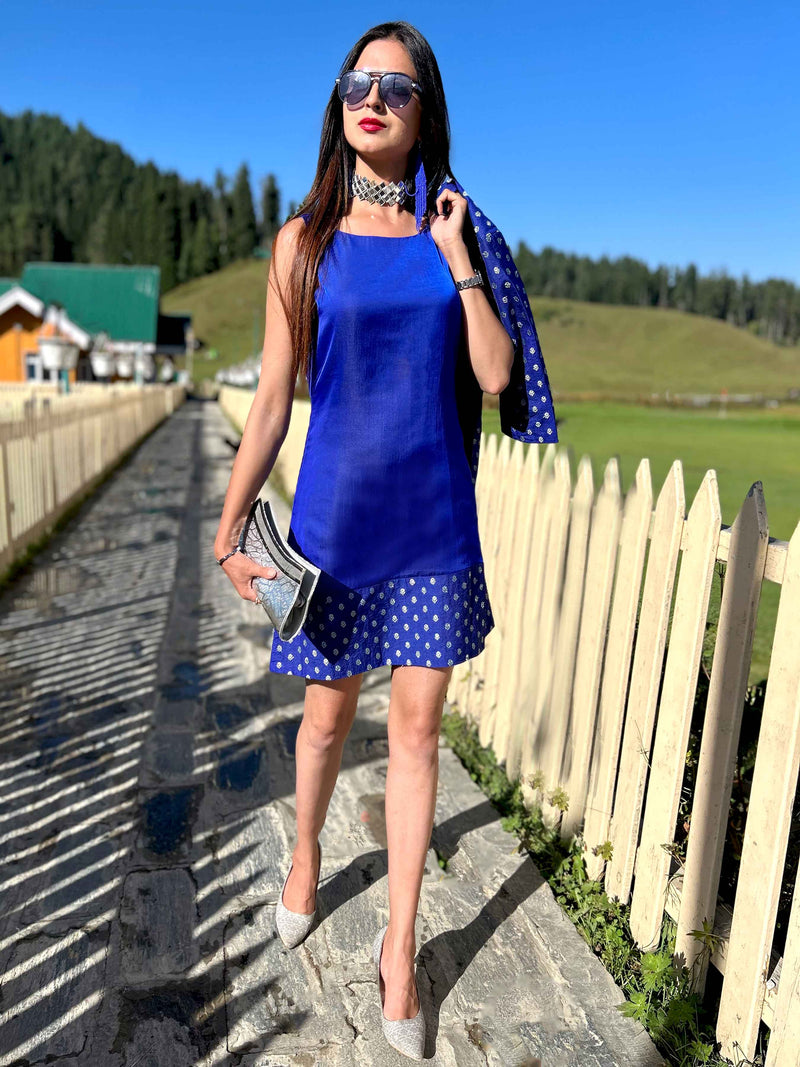 DONATELLA FESTIVE FLAMBOYANCE BROCADE JACKET SET