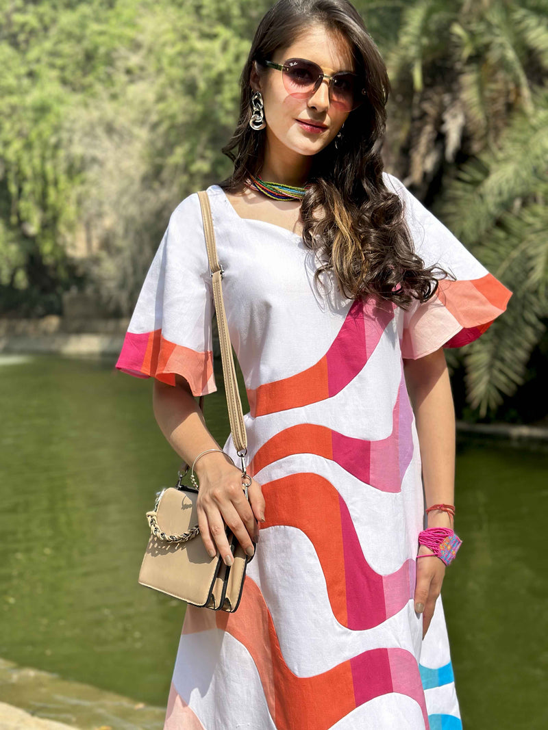 Close up view of the dress