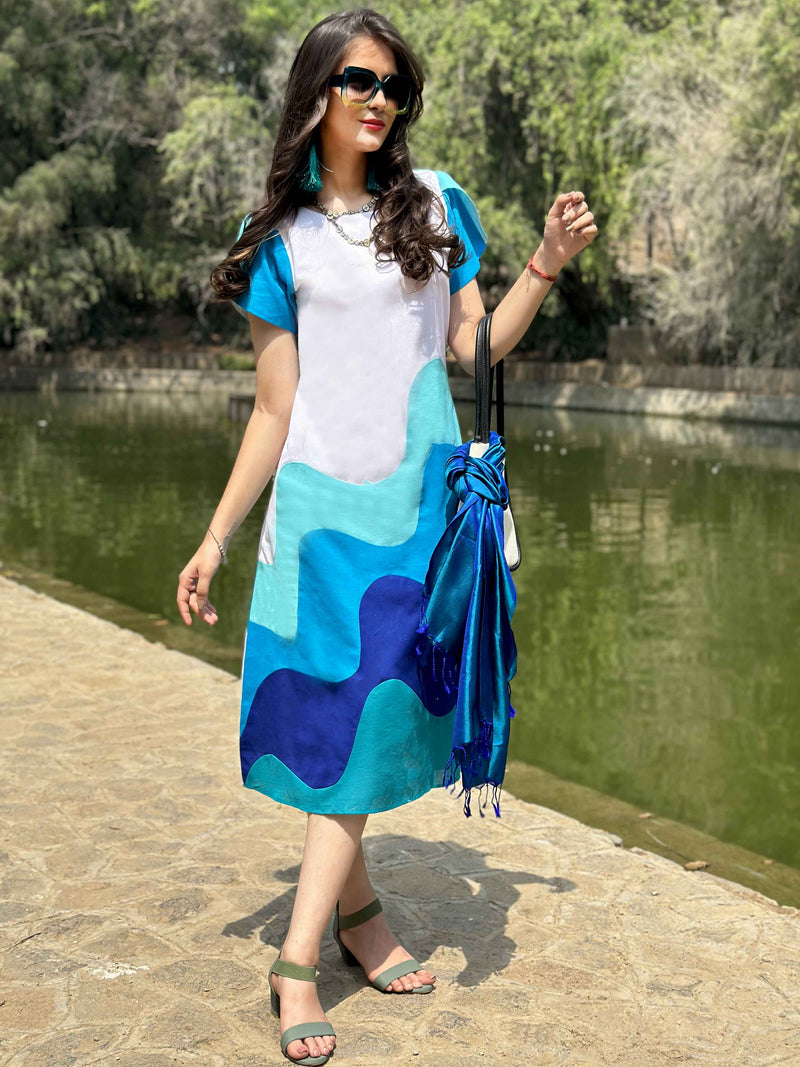 Close up view of the dress