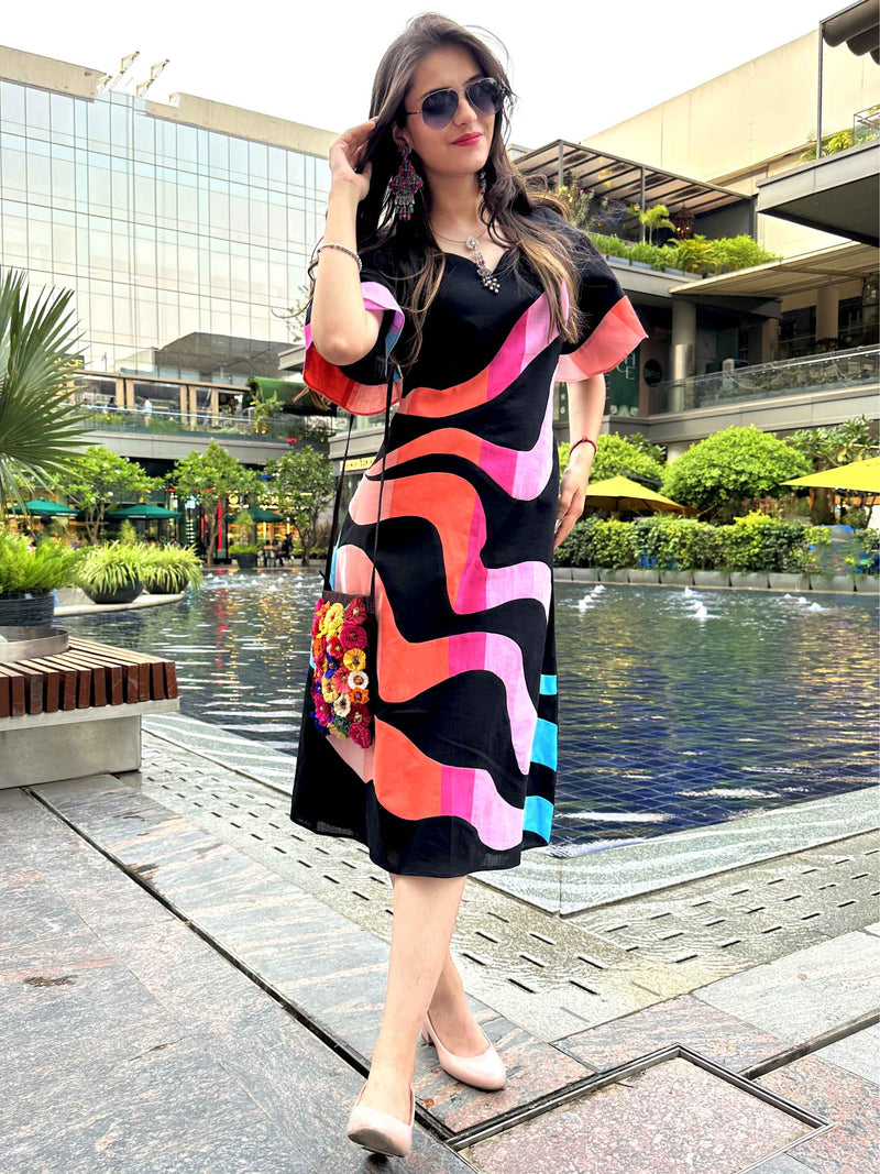 Frontal view of the dress