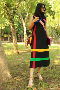 MELISSA MONDRIAN HAND WOVEN COTTON DERBY DRESS