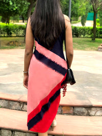 MAXINE MONDRIAN HAND WOVEN COTTON DERBY DRESS