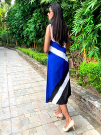 MILEY MONDRIAN HAND WOVEN COTTON DERBY DRESS