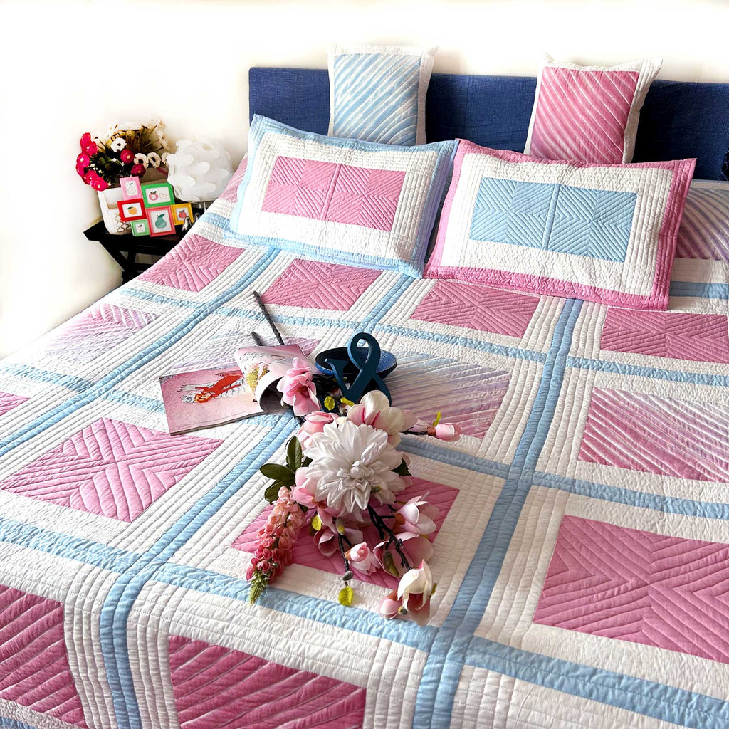 VANYA LOVE ALWAYS PATOLA SILK QUILTED BEDCOVER SET main image 0