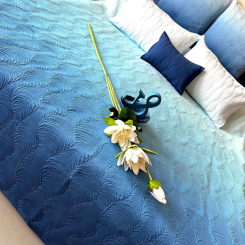 SHAYNE NORTHERN LIGHTS OMBRE QUILTED BEDCOVER SET