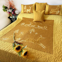 LEROY POETRY IN NATURE NUI SHIBORI OMBRE QUILTED BEDCOVER SET