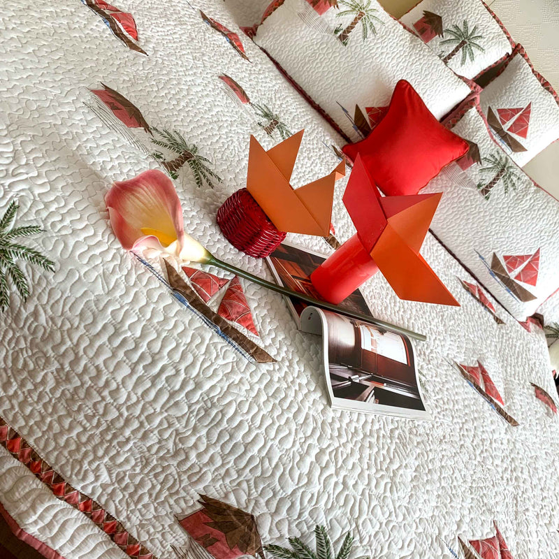 NOLAN NAUTICAL PANORAMA 6 PIECE QUILTED BEDCOVER SET