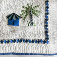 NELSON NAUTICAL PANORAMA 6 PIECE QUILTED BEDCOVER SET