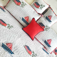 NORMAN NAUTICAL PANORAMA 6 PIECE QUILTED BEDCOVER SET