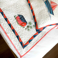 NORMAN NAUTICAL PANORAMA 6 PIECE QUILTED BEDCOVER SET