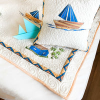 NEIL NAUTICAL PANORAMA 6 PIECE QUILTED BEDCOVER SET