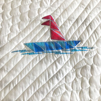 NATHAN NAUTICAL PANORAMA 6 PIECE QUILTED BEDCOVER SET