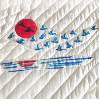 NATHAN NAUTICAL PANORAMA 6 PIECE QUILTED BEDCOVER SET