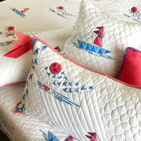 NATHAN NAUTICAL PANORAMA 6 PIECE QUILTED BEDCOVER SET