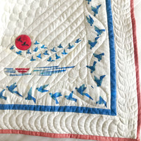 NATHAN NAUTICAL PANORAMA 6 PIECE QUILTED BEDCOVER SET