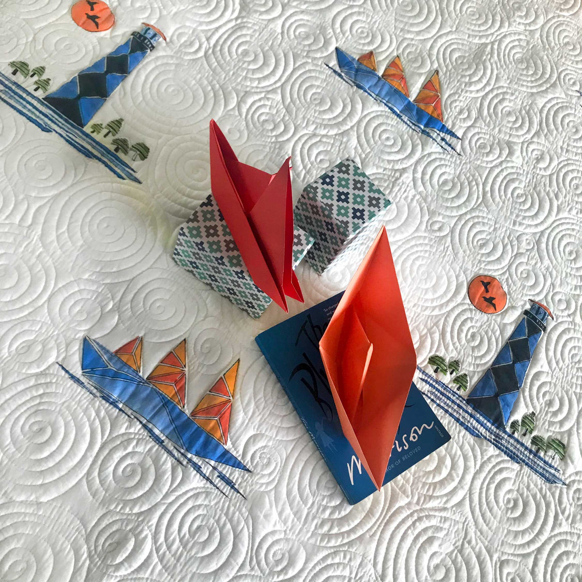 NEWTON NAUTICAL PANORAMA 6 PIECE QUILTED BEDCOVER SET