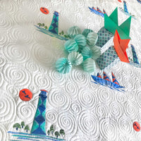 NICKOLAS NAUTICAL PANORAMA 6 PIECE QUILTED BEDCOVER SET