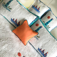 NICKOLAS NAUTICAL PANORAMA 6 PIECE QUILTED BEDCOVER SET