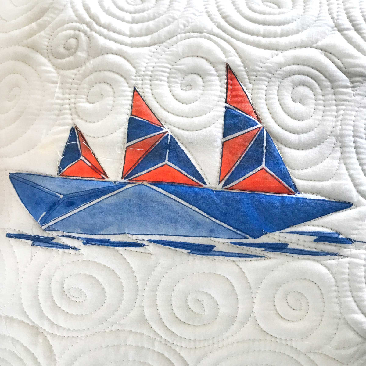 NICKOLAS NAUTICAL PANORAMA 6 PIECE QUILTED BEDCOVER SET