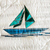 NEUMAN NAUTICAL PANORAMA 6 PIECE QUILTED BEDCOVER SET