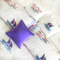 NOELLE NAUTICAL PANORAMA 6 PIECE QUILTED BEDCOVER SET