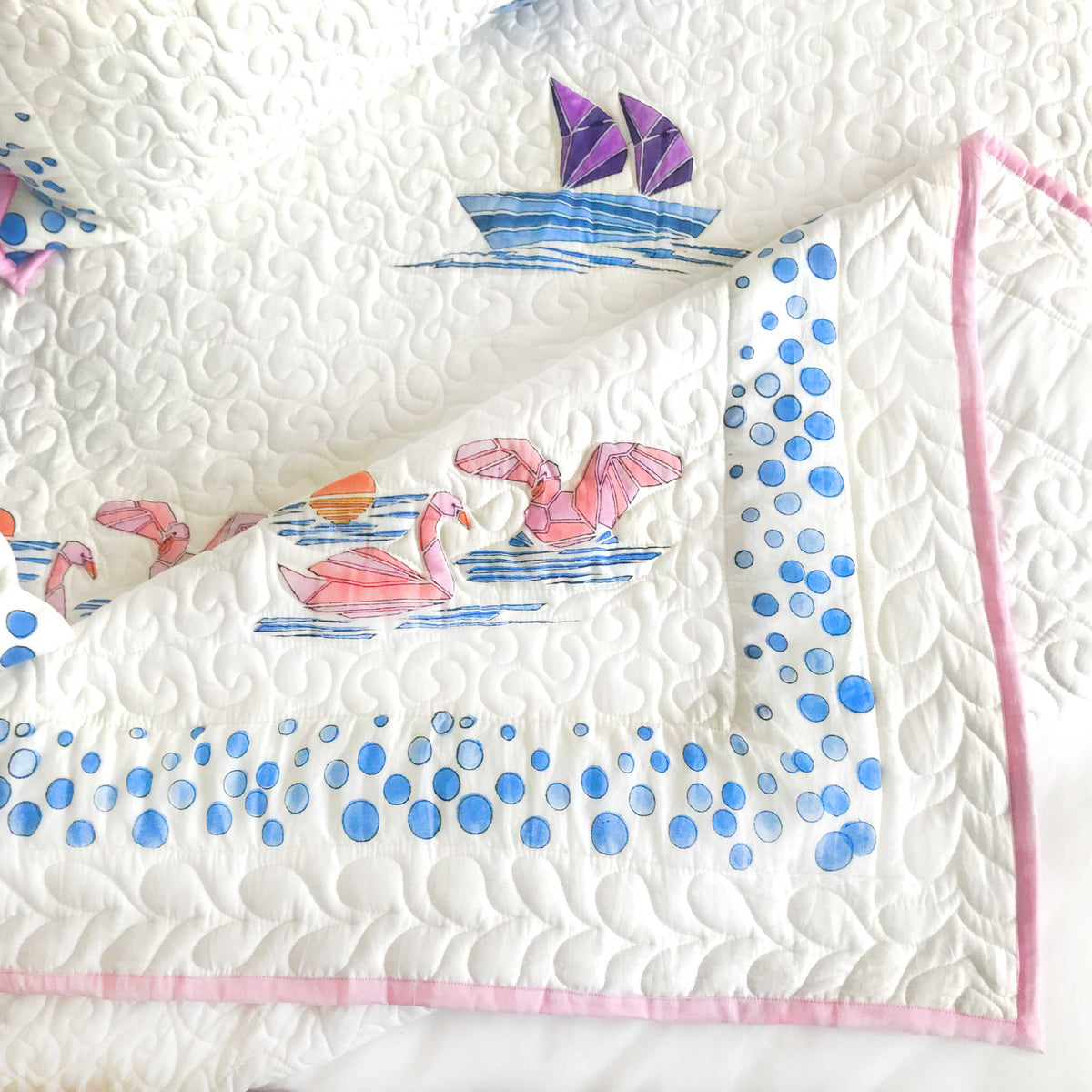 NOELLE NAUTICAL PANORAMA 6 PIECE QUILTED BEDCOVER SET