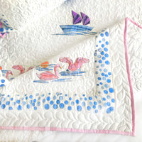 NOELLE NAUTICAL PANORAMA 6 PIECE QUILTED BEDCOVER SET