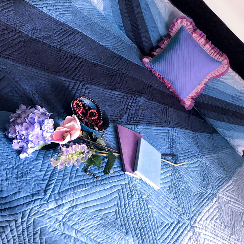 KELLY COPENHAGEN MELANGE PATCHWORK QUILTED BEDCOVER SET