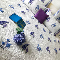 PAIGE PARISIAN PANACHE ILLUMINOUS LAVENDER 6 PIECE QUILTED BEDCOVER SET