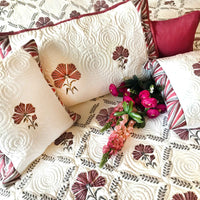 PALOMA PARISIAN PANACHE VINEYARD RED  6 PIECE QUILTED BEDCOVER SET
