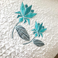 PAMELA PARISIAN PANACHE ALLURING AQUA 6 PIECE QUILTED BEDCOVER SET