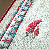 PATRICIA PARISIAN PANACHE PLAYFUL PINK & PEACH 6 PIECE QUILTED BEDCOVER SET