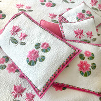 PAULINE PARISIAN PANACHE PASSIONATE PINK 6 PIECE QUILTED BEDCOVER SET