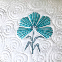 PEGGY PARISIAN PANACHE TEMPTING TURQUISE 6 PIECE QUILTED BEDCOVER SET