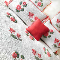 PENELOPE PARISIAN PANACHE RAVISHING PEACH 6 PIECE QUILTED BEDCOVER SET