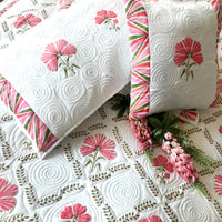 PIPPA PARISIAN PANACHE FUSCHIA PINK 6 PIECE QUILTED BEDCOVER SET