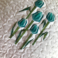 SASHA SALZBURG SPRING REFRESHING AQUA 6 PIECE BEDCOVER SET