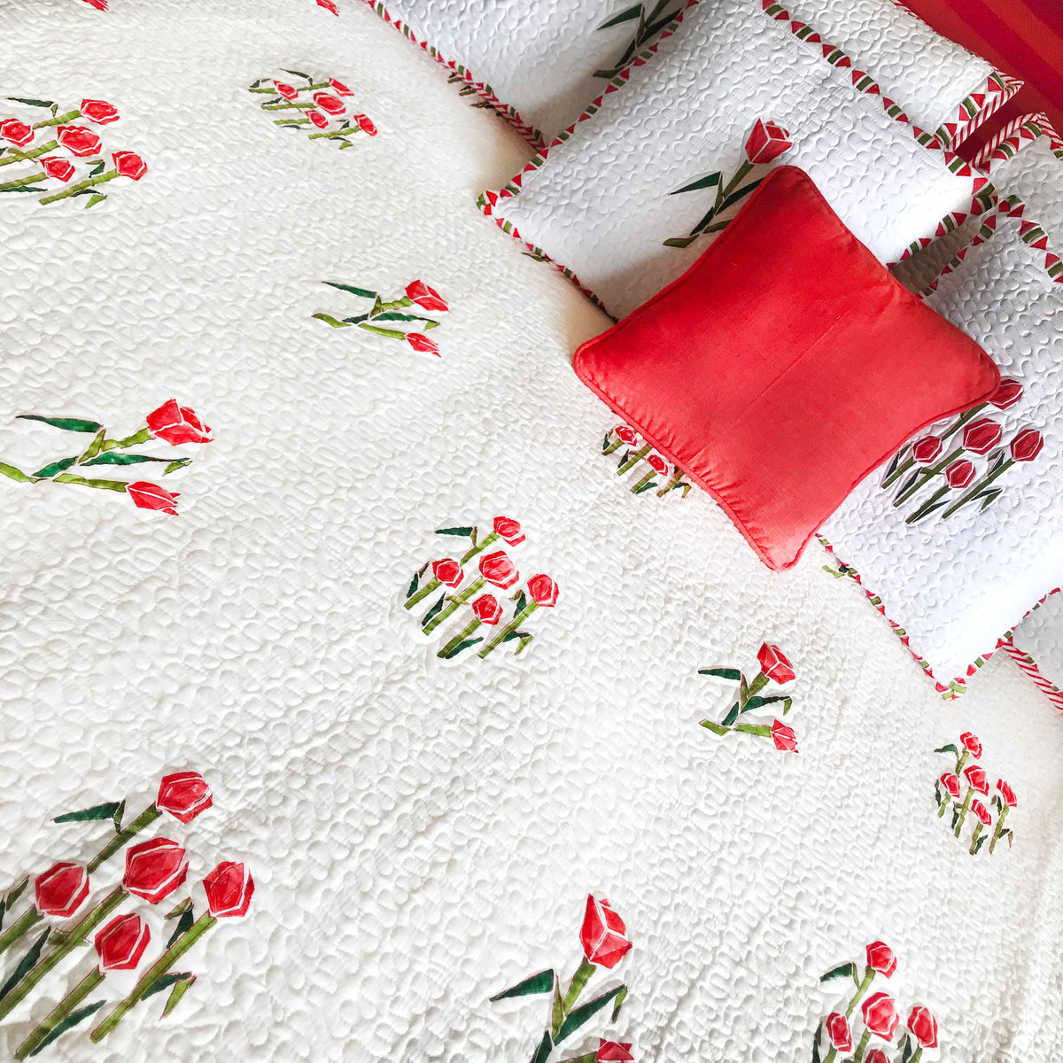 SASHA SALZBURG SPRING PLEASANT PEACH 6 PIECE BEDCOVER SET