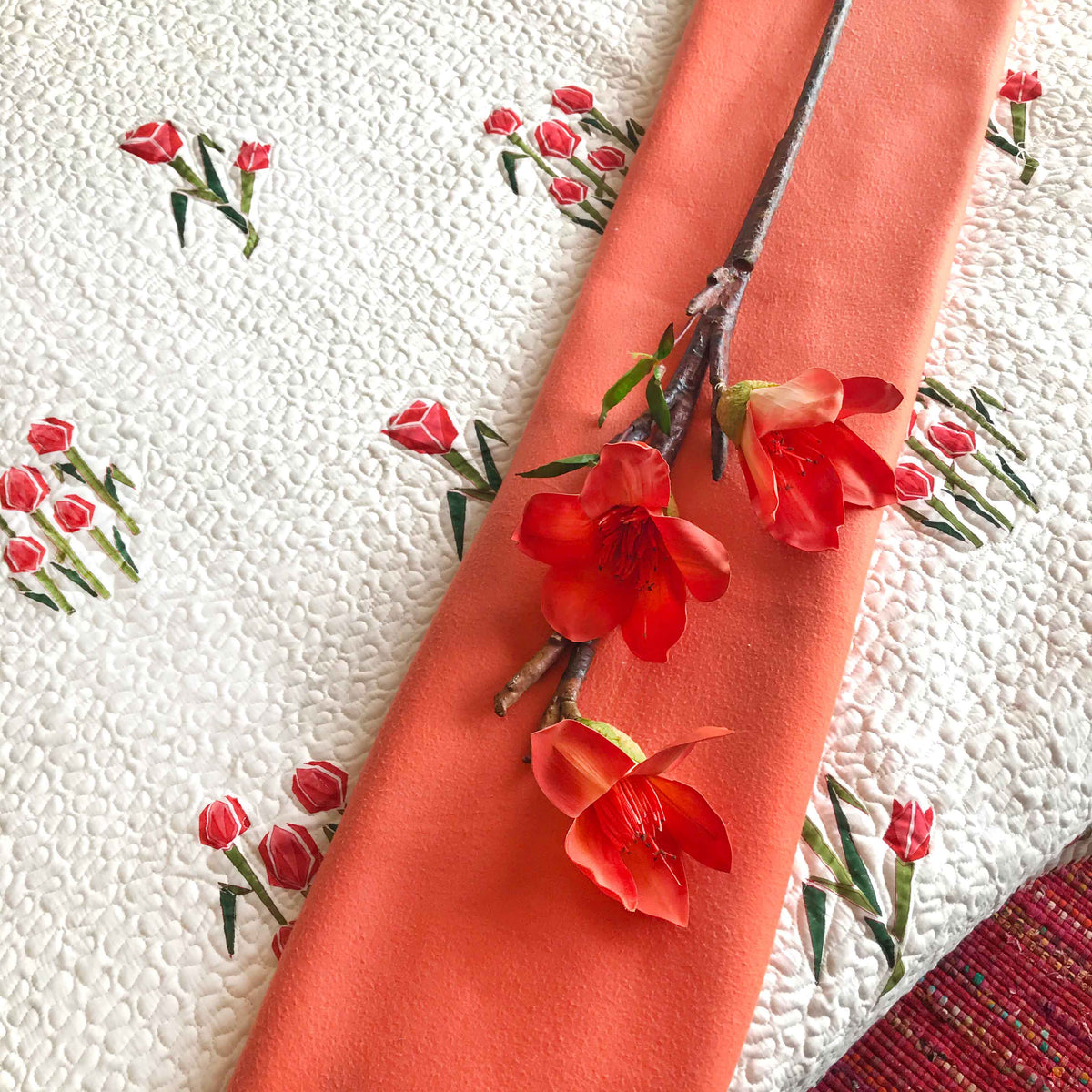 SASHA SALZBURG SPRING PLEASANT PEACH 6 PIECE BEDCOVER SET