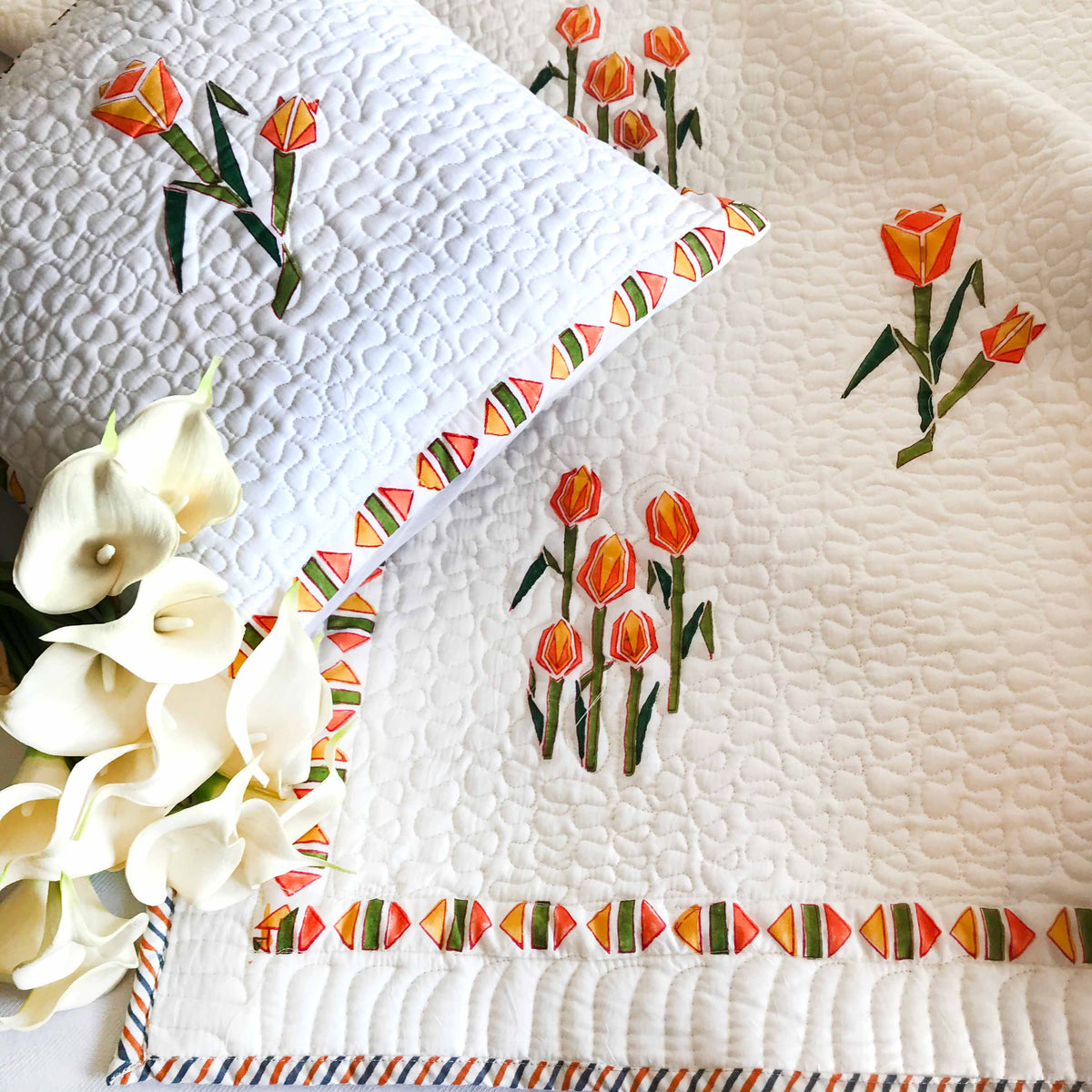 SASHA SALZBURG SPRING SUNSHINE YELLOW 6 PIECE BEDCOVER SET