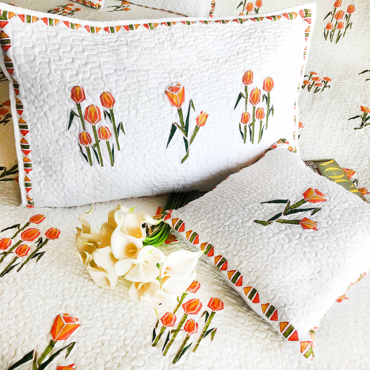 SASHA SALZBURG SPRING SUNSHINE YELLOW 6 PIECE BEDCOVER SET