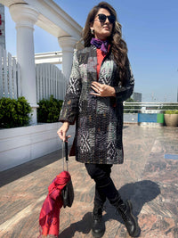 AUSTYN VERMONT AUTUMN PATOLA SILK PATCHWORK KANTHA JACKET