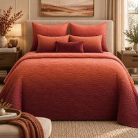 AARON NORTHERN LIGHTS - FESTIVE COLLECTION OMBRE QUILTED BEDCOVER SET