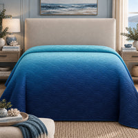ALEXIS NORTHERN LIGHTS - FESTIVE COLLECTION OMBRE QUILTED BEDCOVER SET