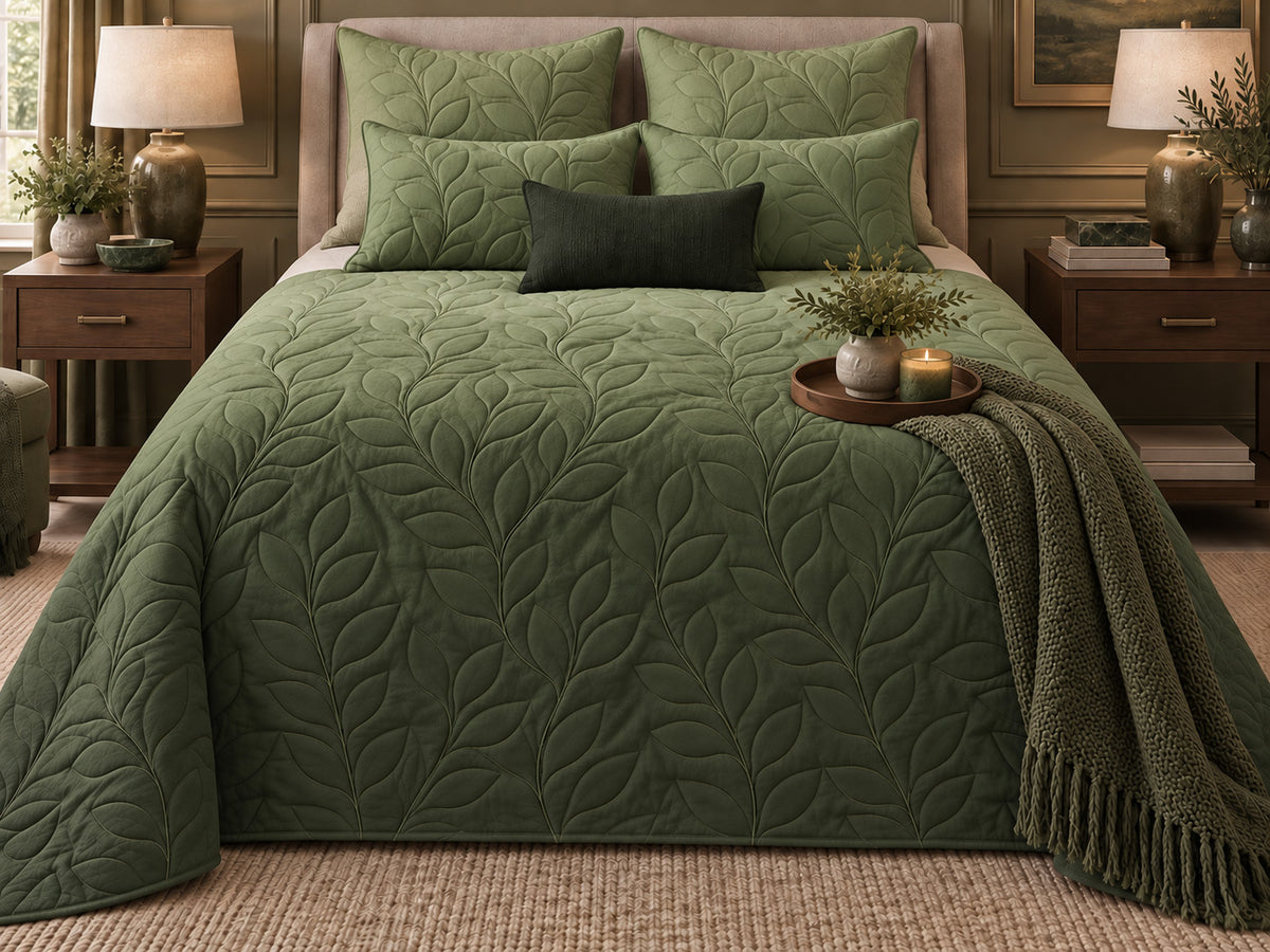 ALLEN NORTHERN LIGHTS - FESTIVE COLLECTION OMBRE QUILTED BEDCOVER SET