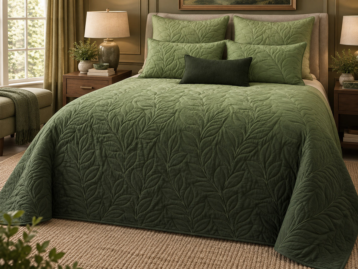 ALLEN NORTHERN LIGHTS - FESTIVE COLLECTION OMBRE QUILTED BEDCOVER SET