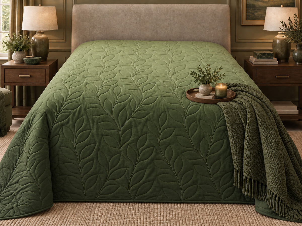 ALLEN NORTHERN LIGHTS - FESTIVE COLLECTION OMBRE QUILTED BEDCOVER SET